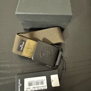 NWT Stone Island Black and Olive Belt
